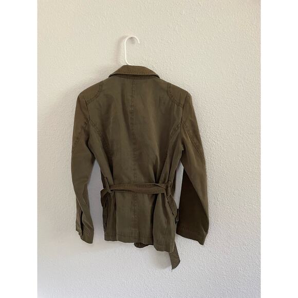 Talbots Olive Green Jacket Womens size medium petite EUC Fall Comfy Jacket - Picture 6 of 7